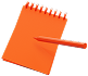 Graphic image of 3D notepad
