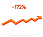 Graphics image of sales improve