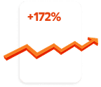 Graphics image of sales improve